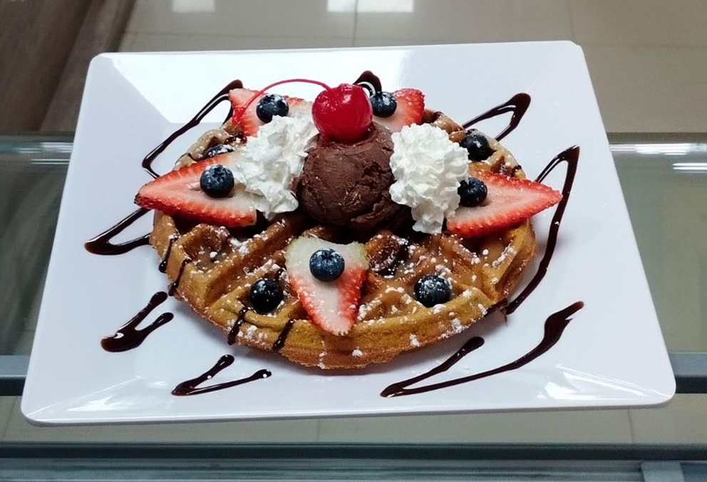 Waffle de Frutos Rojos